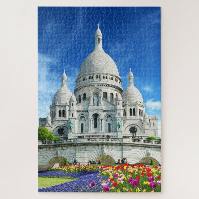 Sacre-Coeur Basilika Sommersonne Frankreich (Vertikal)