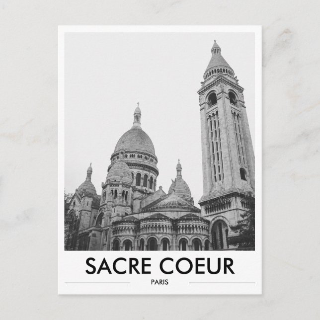 Sacre Coeur Church Paris Foto Postkarte (Vorderseite)