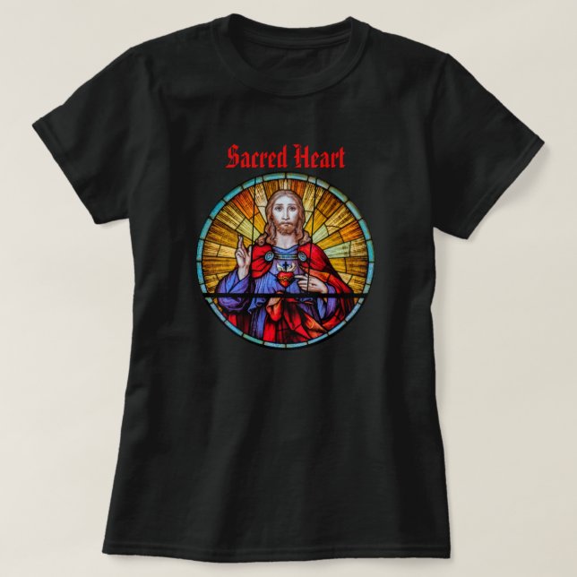Sacré Coeur de Jésus T-shirt (Design devant)