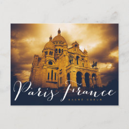 Sacré coeur in paris france postkarte