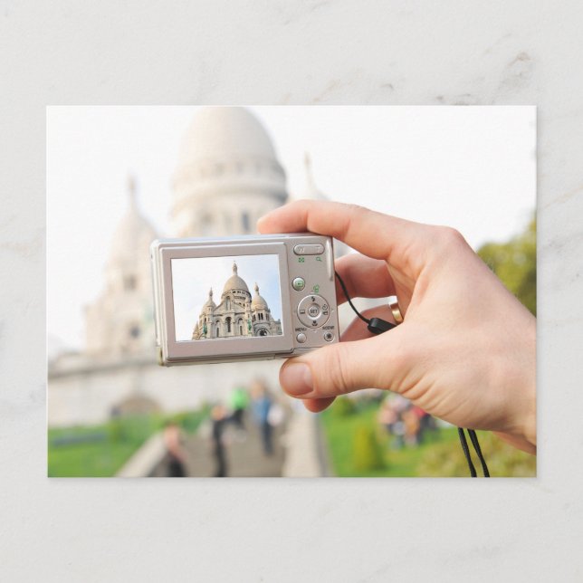 Sacre-Coeur in Paris Postkarte (Vorderseite)