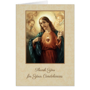 Sacré Coeur Jésus Condolence catholique Merci
