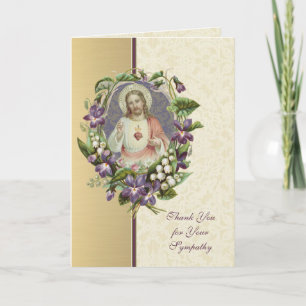 Sacré Coeur Jésus Condolence catholique Merci