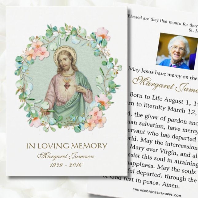 Sacré Coeur Jésus Mémorial catholique des funérail (Créateur téléchargé)