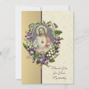 Sacré Coeur Jésus Merci de la Condolence catholiqu