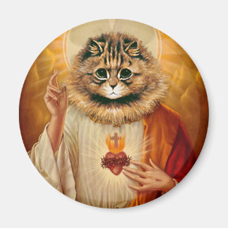 Sacré coeur Kitty Magnet