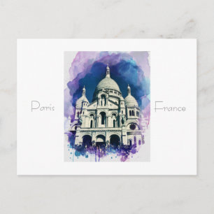 Sacré-Cœur Montmartre Paris Frankreich Postkarte