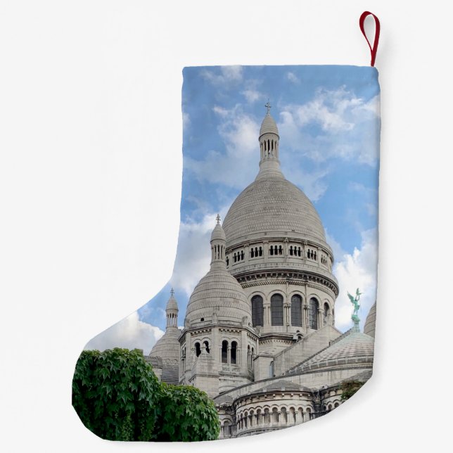 Sacré-Coeur, Paris, Frankreich Kleiner Weihnachtsstrumpf (Rückseite)