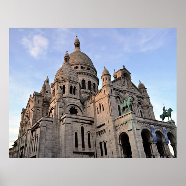 Sacre Coeur Sacred Heart Basilica Paris France Poster (Vorne)