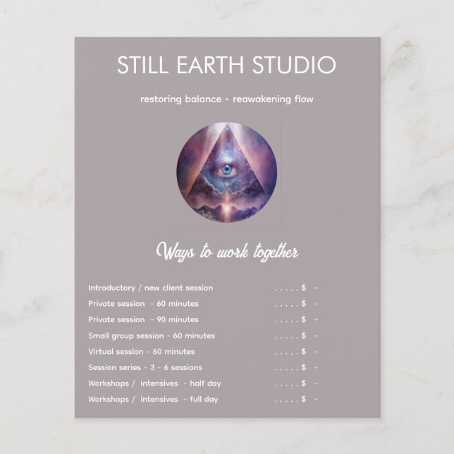 Sacred Axis | Third Eye Design Flyer (Vorne)