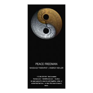 Sacred Balance Yin Yang Symbol Werbekarte