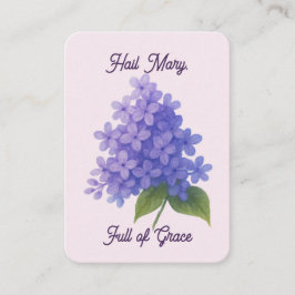 Sacred Blooms Lilac - Hail Mary Heilige Karte