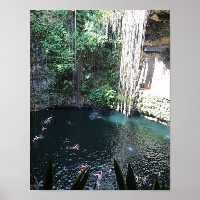 Sacred Blue Cenote, Ik Kil, Mexiko #2 Poster (Vorne)