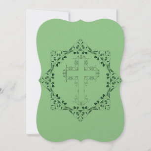 Sacred Cross Vintag Appreciation Flat Card ....... Dankeskarte