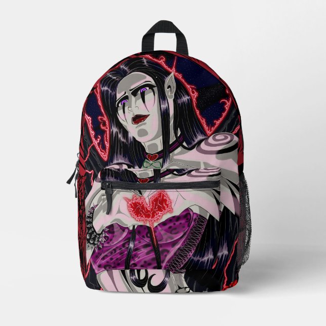 Sacred Dark Angel Bedruckter Rucksack (Vorderseite)