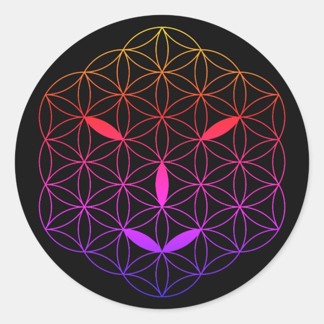 Sacred face - Arcturian 02, CF-Tr. Runder Aufkleber (Vorderseite)