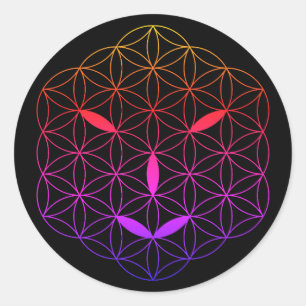 Sacred face - Arcturian 02, CF-Tr. Runder Aufkleber