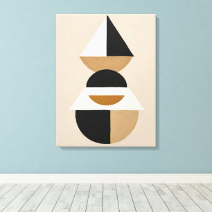 Sacred Geometry Abstrakte Minimalistische Dreieck Leinwanddruck