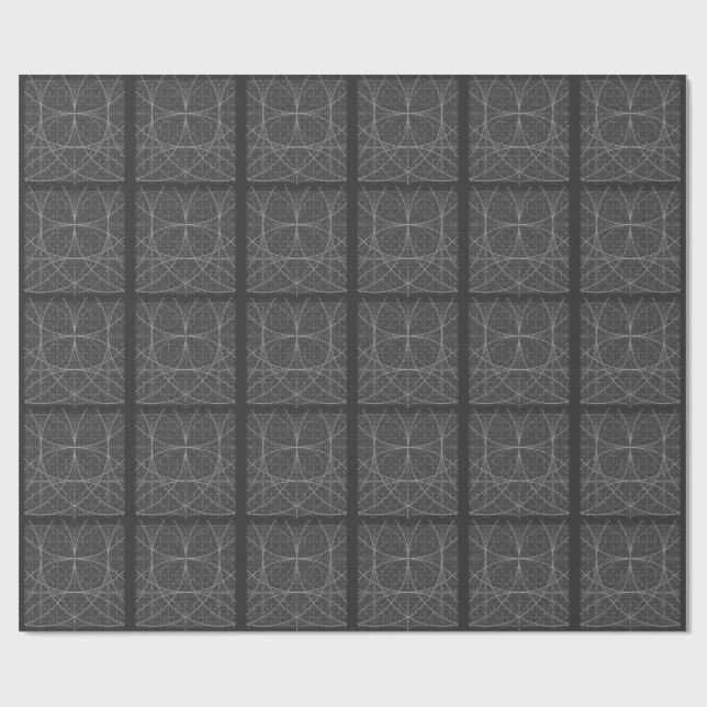 Sacred Geometry Circles Blume of Life Geschenkpapier (Flach)