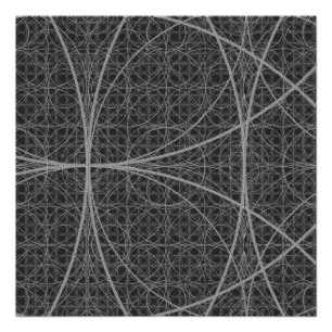 Sacred Geometry Circles Blume of Life Poster