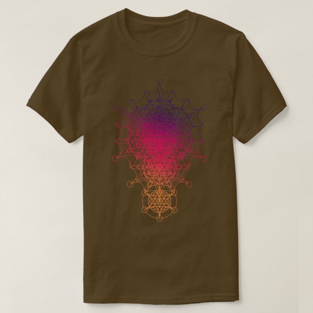 Sacred Geometry Dimensional Star T-Shirt (Design vorne)