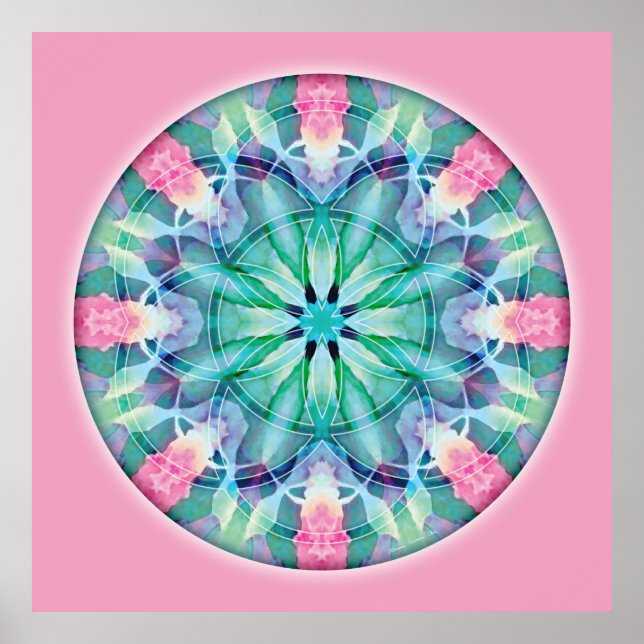 Sacred Geometry Mandala 11 Poster (Vorne)