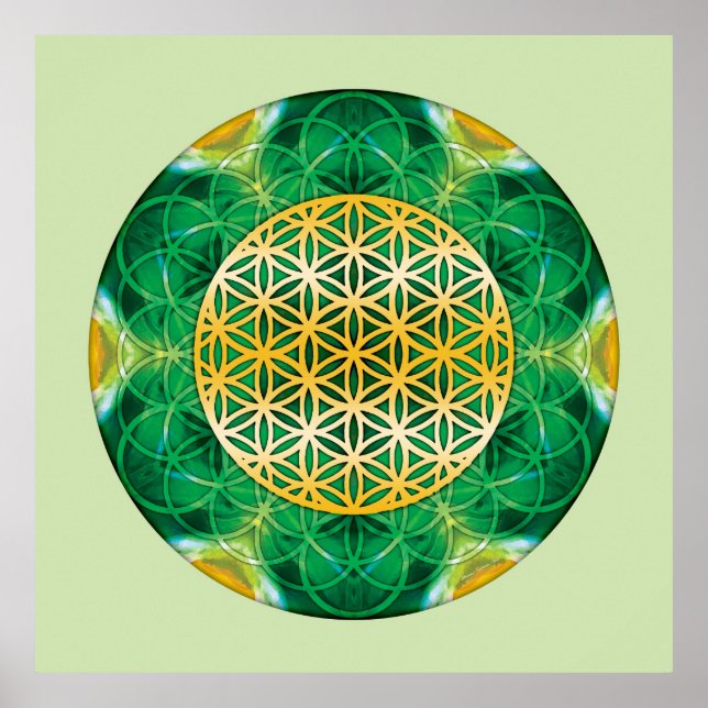 Sacred Geometry Mandala 1 Poster (Vorne)