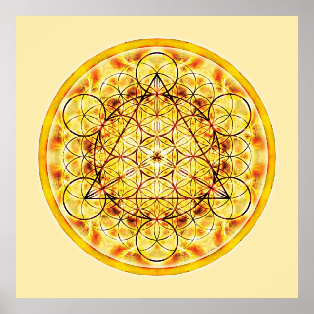 Sacred Geometry Mandala 2 Poster (Vorne)
