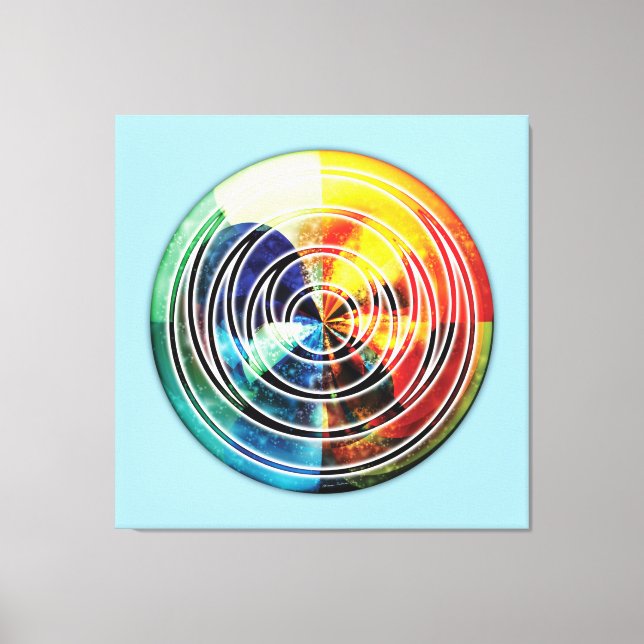 Sacred Geometry Mandala 8 Canvas Print Leinwanddruck (Vorderseite)