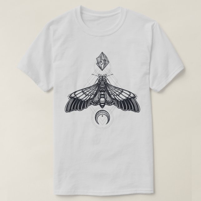 Sacred Geometry Moth T - Shirt (Design vorne)