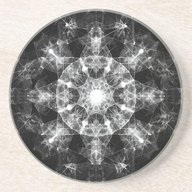 Sacred Geometry Sandstone Untersetzer (Vorne)