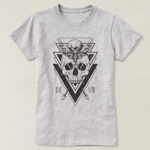 Sacred Geometry Sculry and Moth T - Shirt