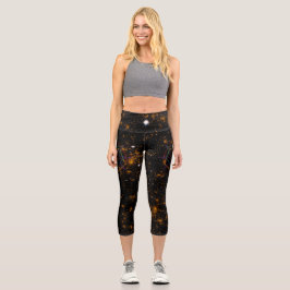 Sacred Geometry Sigil Capri Leggings