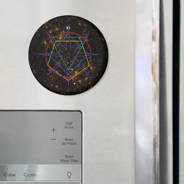 Sacred Geometry Sigil Magnet (In Situ (Kühlschrank))