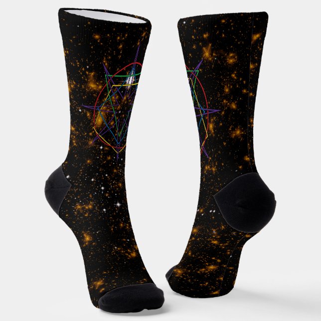 Sacred Geometry Sigil Socken (Gewinkelt)