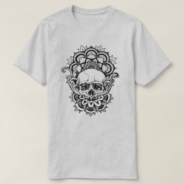 Sacred Geometry Skull T-Shirt (Design vorne)