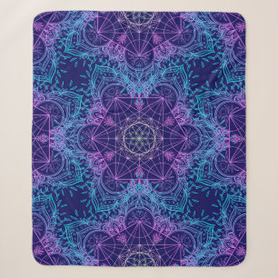 Sacred Geometry Symbols in Mandala nahtlos patter Sherpadecke