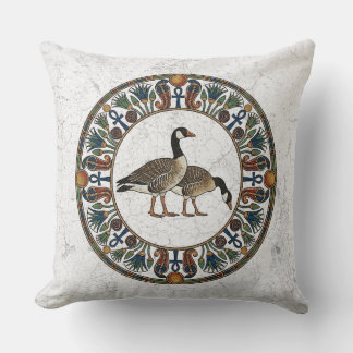 Sacred Goose of Geb: The Great Cackler Egyptian Kissen