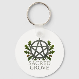 Sacred Grove Pentagram Wiccan Schlüsselanhänger