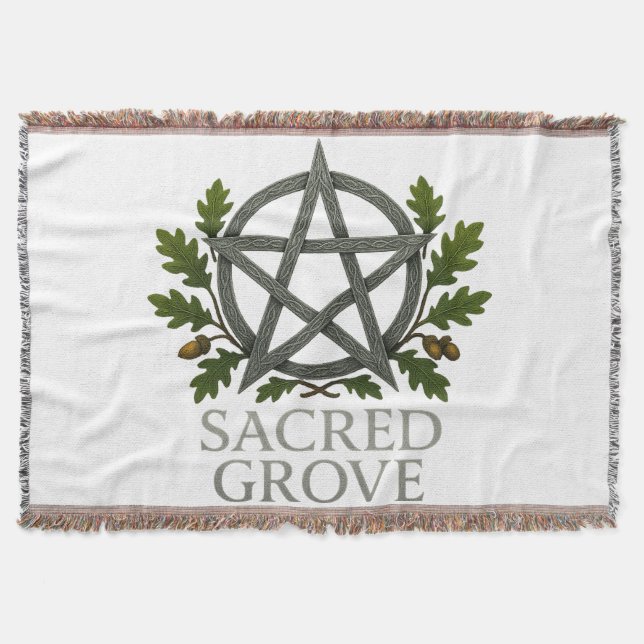 Sacred Grove Throw Blanket Decke (Vorderseite)