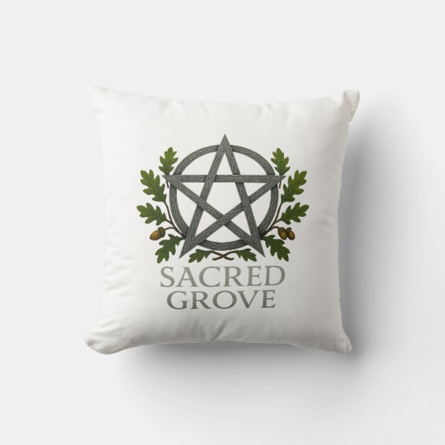 Sacred Grove Throw Kissen (Vorderseite)