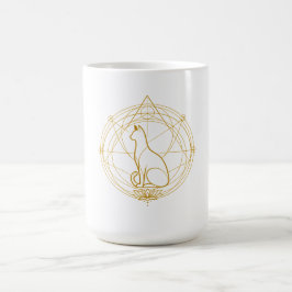 Sacred guardian feline Temporary Tattoos Kaffeetasse