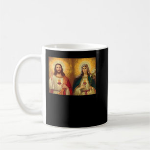 Sacred Heart and Immaculate Heart Picture Jesus an Kaffeetasse