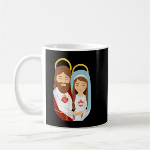 Sacred Heart and Immaculate Heart Picture Jesus an Kaffeetasse