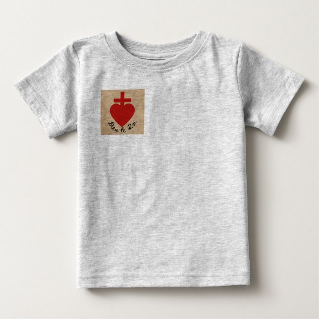 Sacred Heart Baby T - Shirt (Vorderseite)