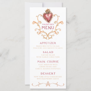 Sacred Heart Baroque Valentine's Dinner Menu