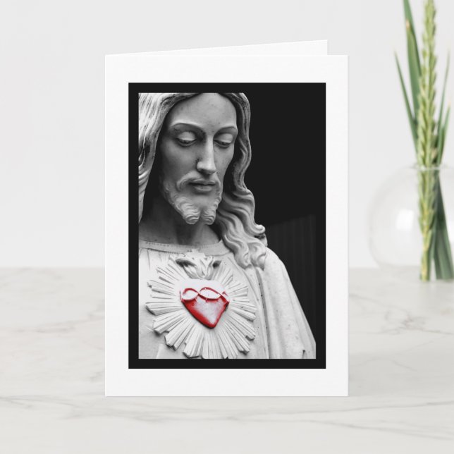 Sacred Heart Feiertagskarte (Vorderseite)
