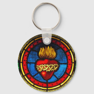 Sacred Heart (J&M) Schlüsselanhänger aus festem Gl