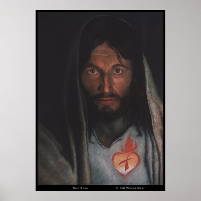 Sacred Heart of Jesus image "Heart of Mercy" Poster (Vorne)