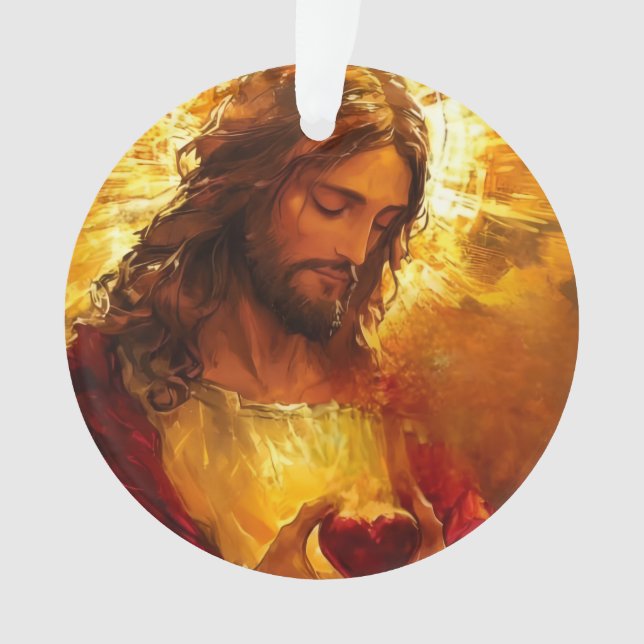Sacred Heart of Jesus  Ornament (Vorderseite)
